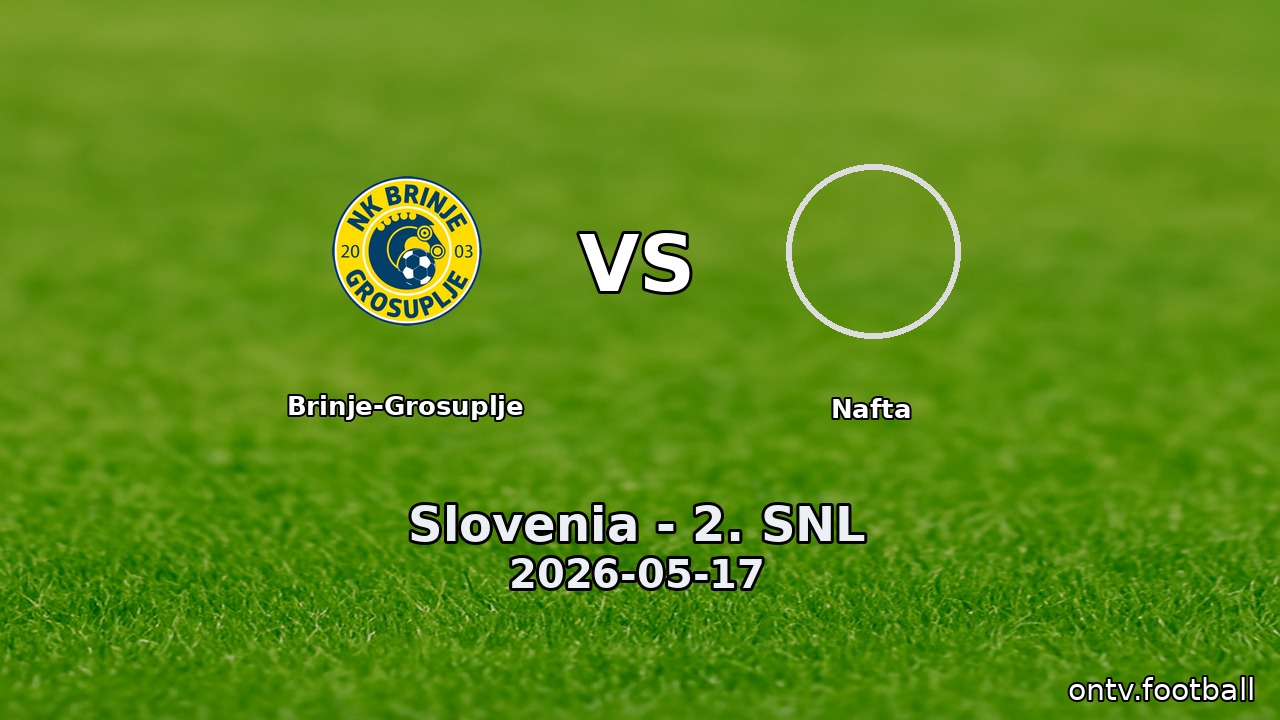 Brinje-Grosuplje vs Nafta