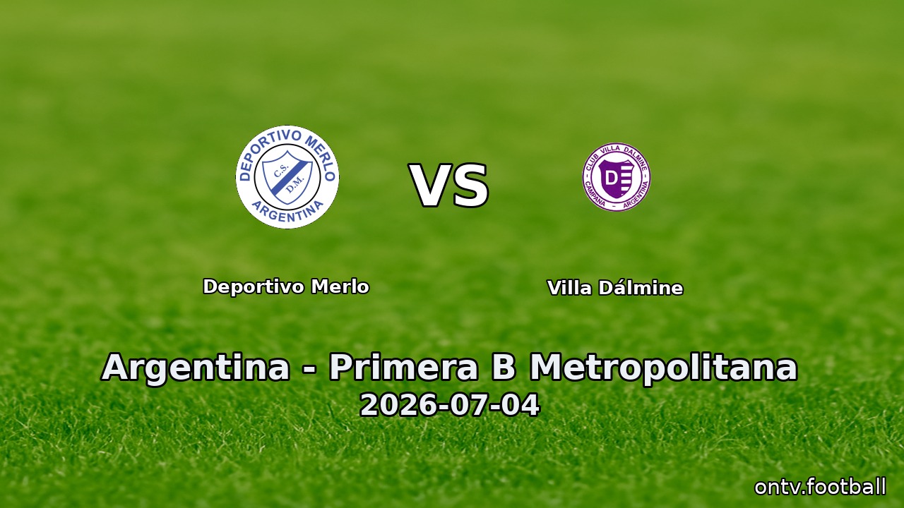 Deportivo Merlo vs Villa Dálmine