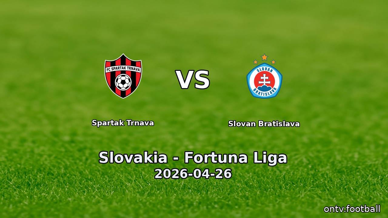 Spartak Trnava vs Slovan Bratislava
