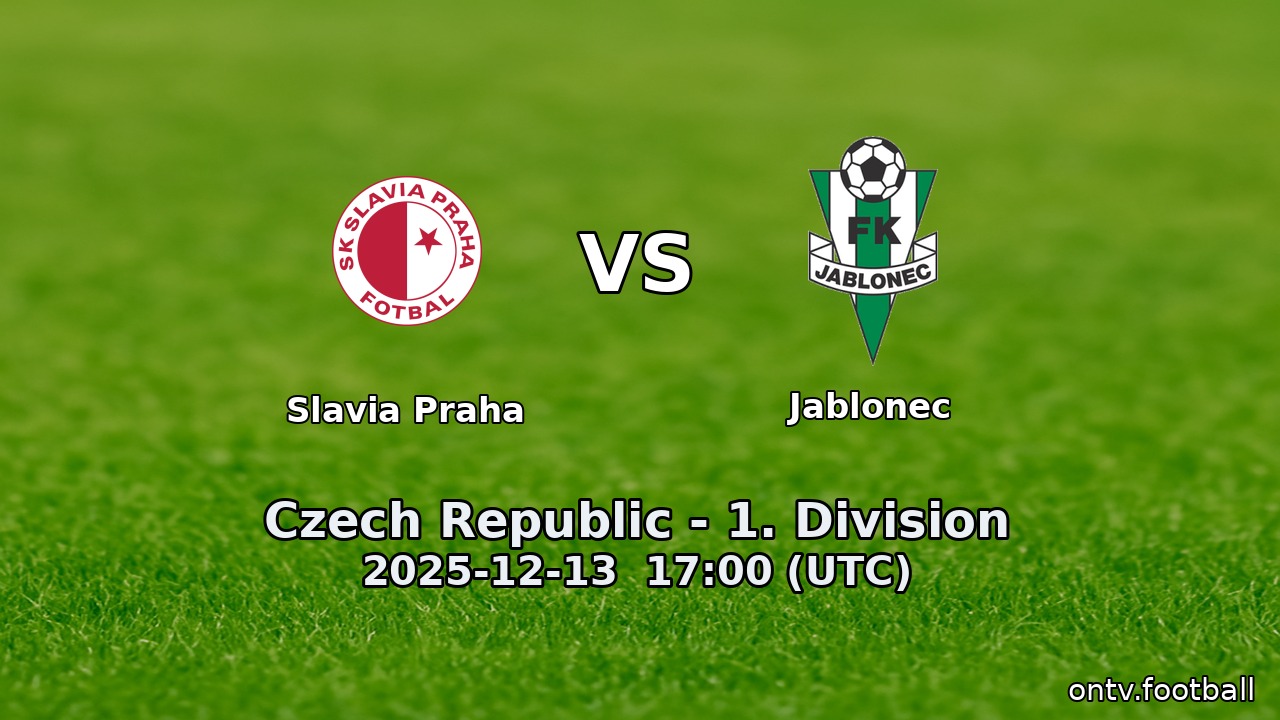 Slavia Praha vs Jablonec
