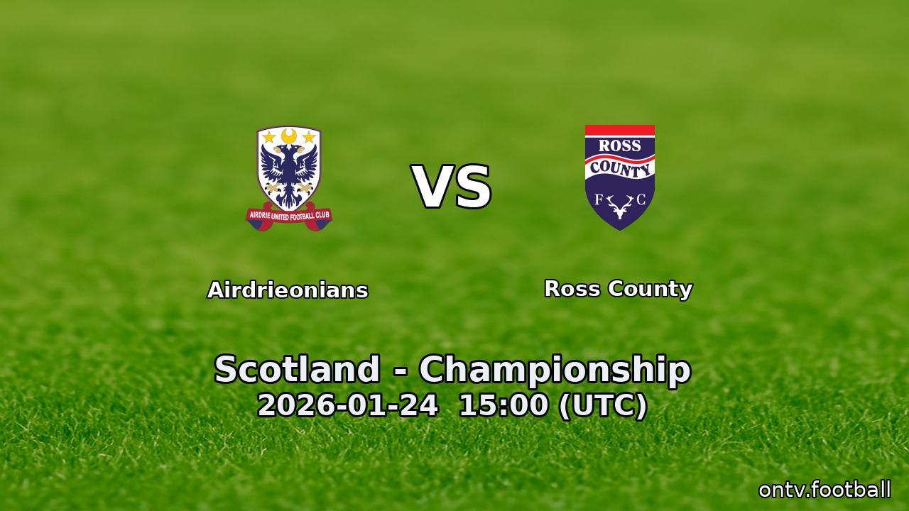 Airdrieonians vs Ross County