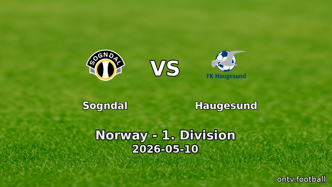 Sogndal vs Haugesund