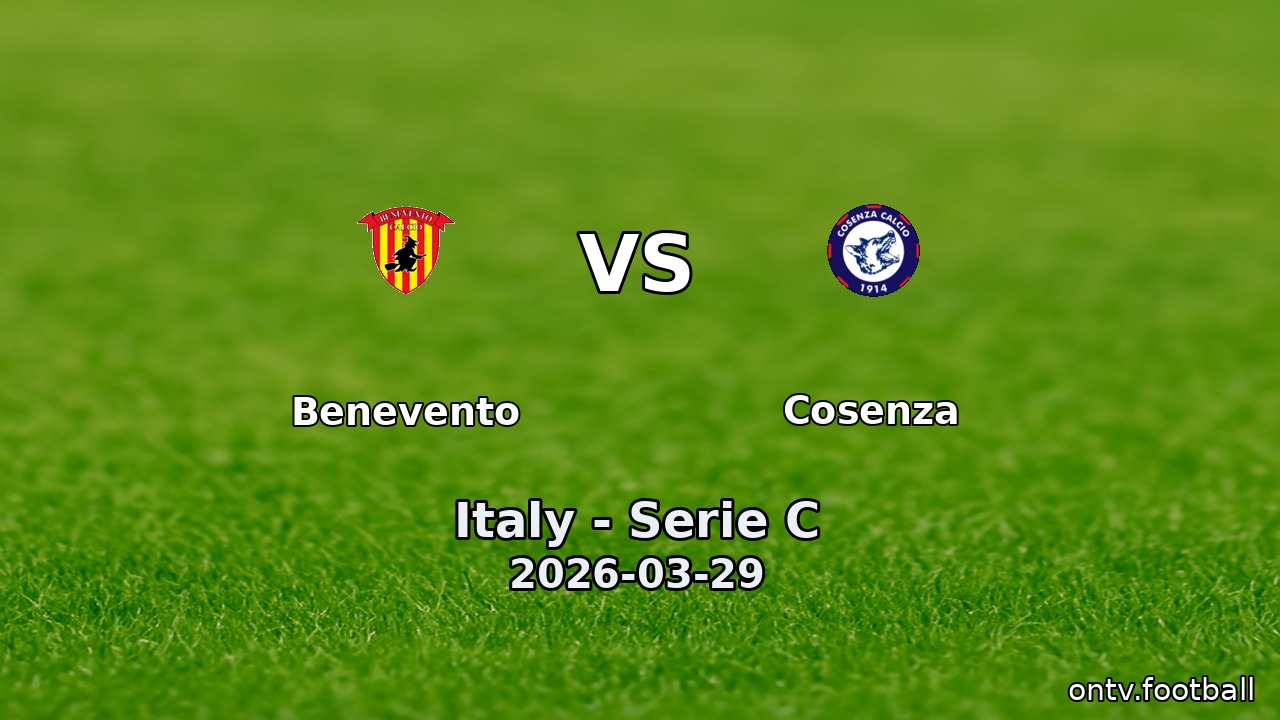 Benevento vs Cosenza