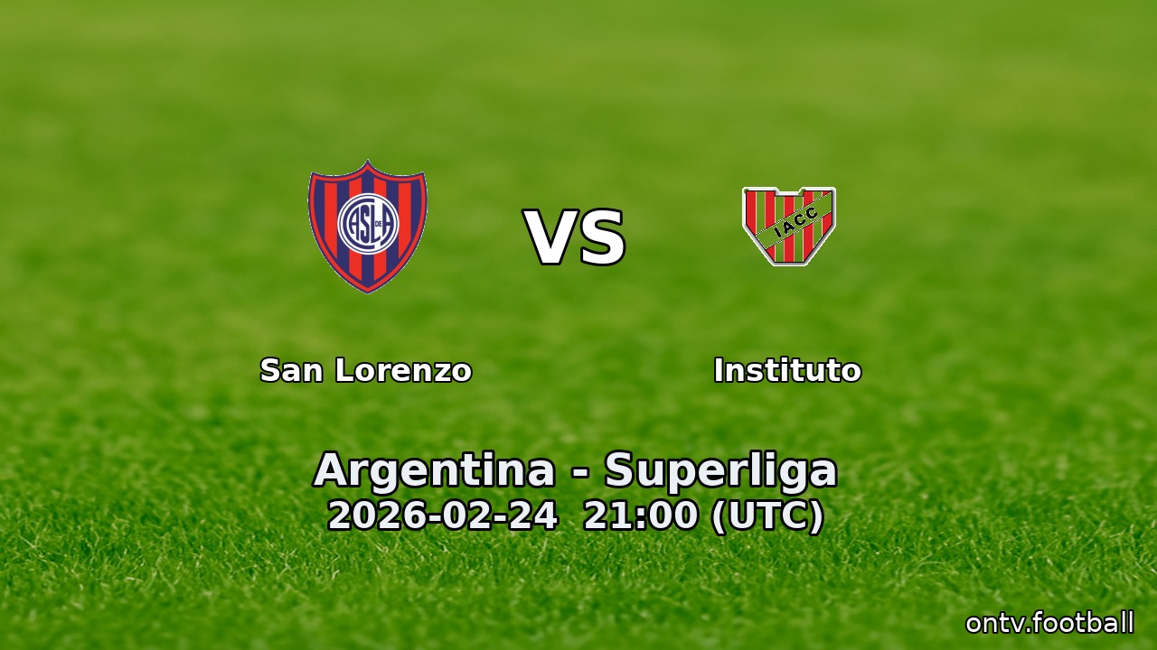 San Lorenzo vs Instituto