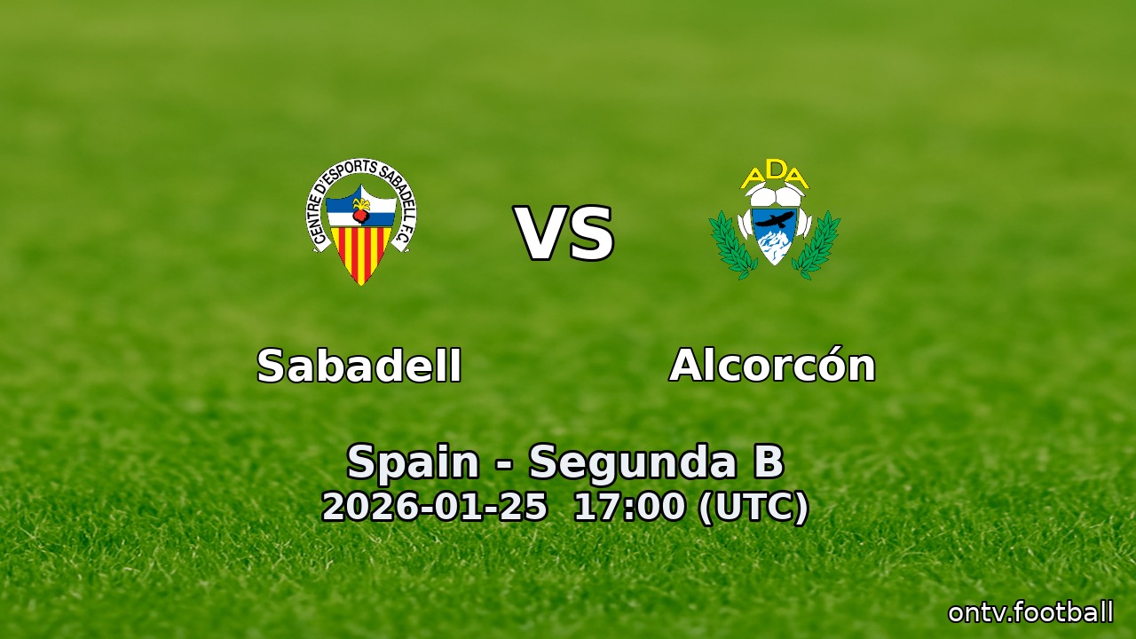 Sabadell vs Alcorcón