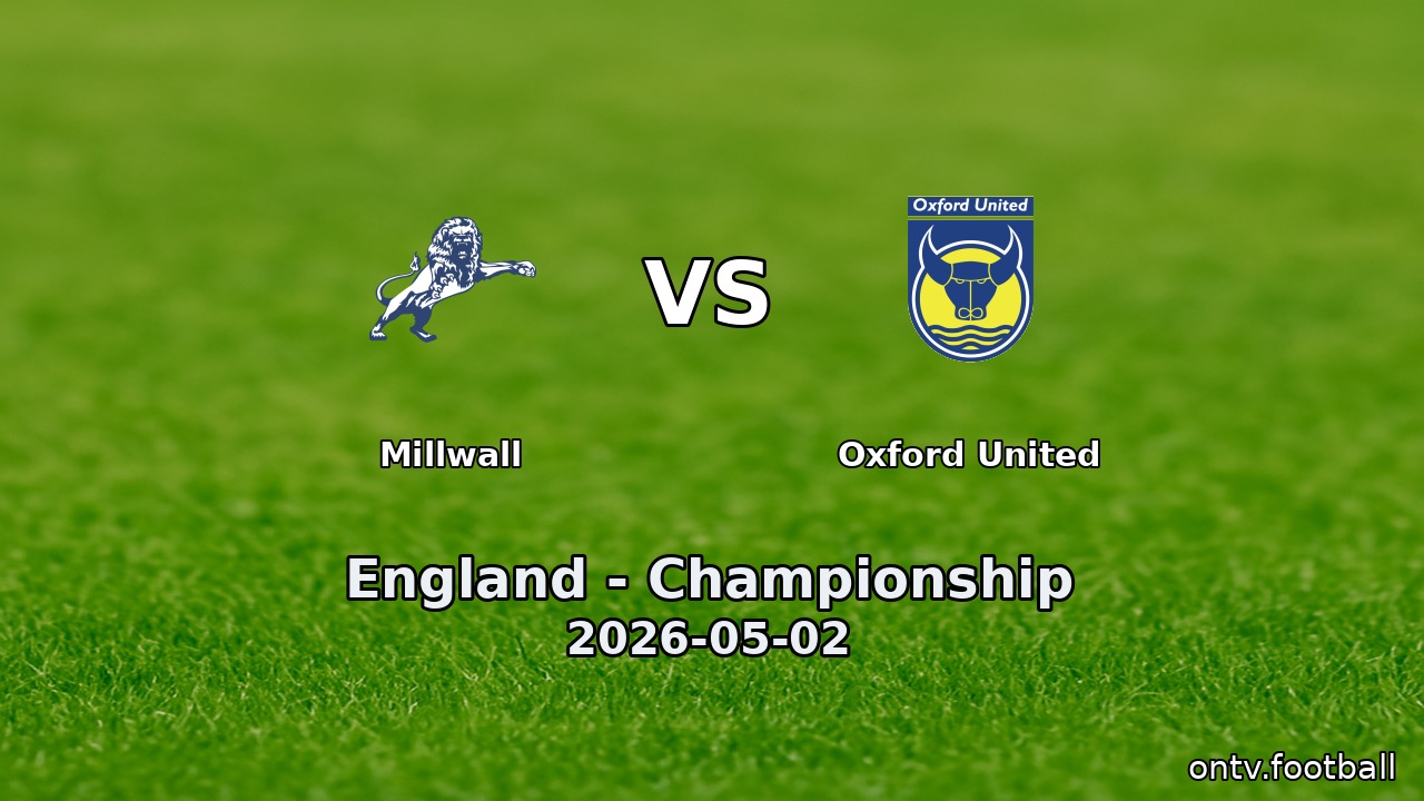 Millwall vs Oxford United
