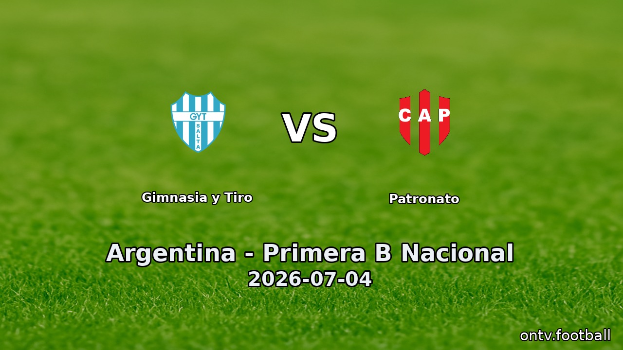 Gimnasia y Tiro vs Patronato