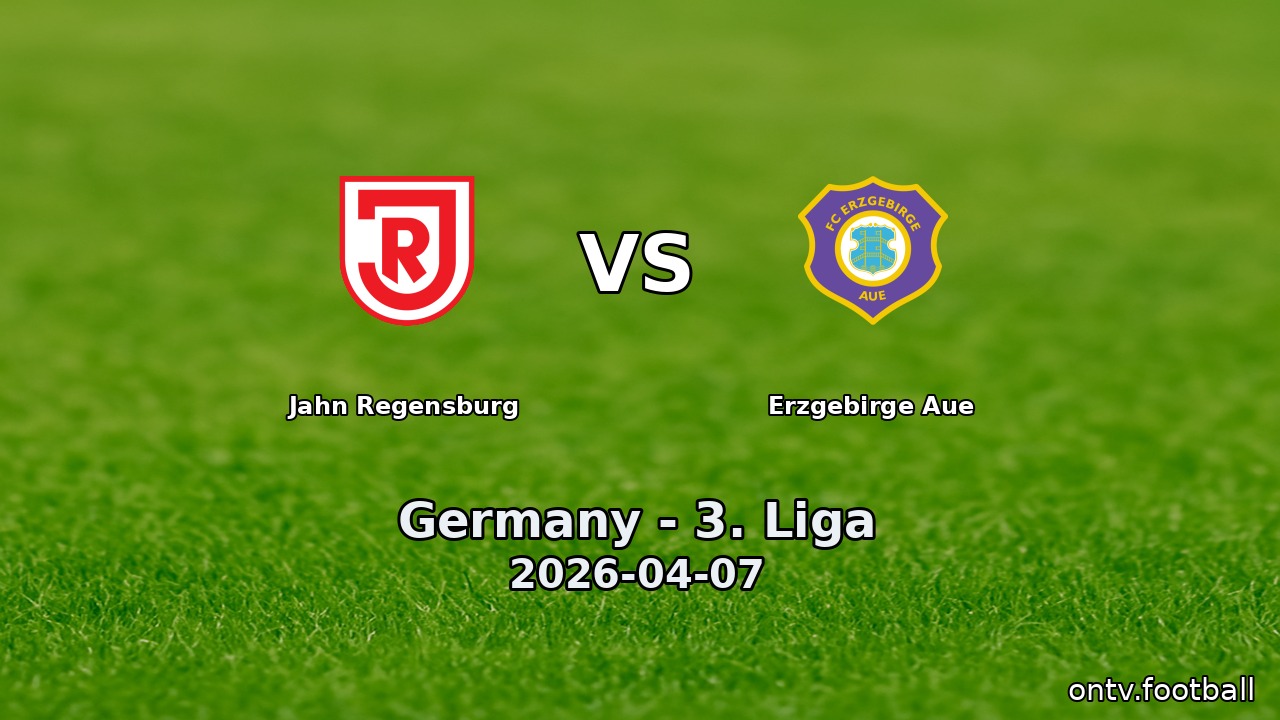 Jahn Regensburg vs Erzgebirge Aue