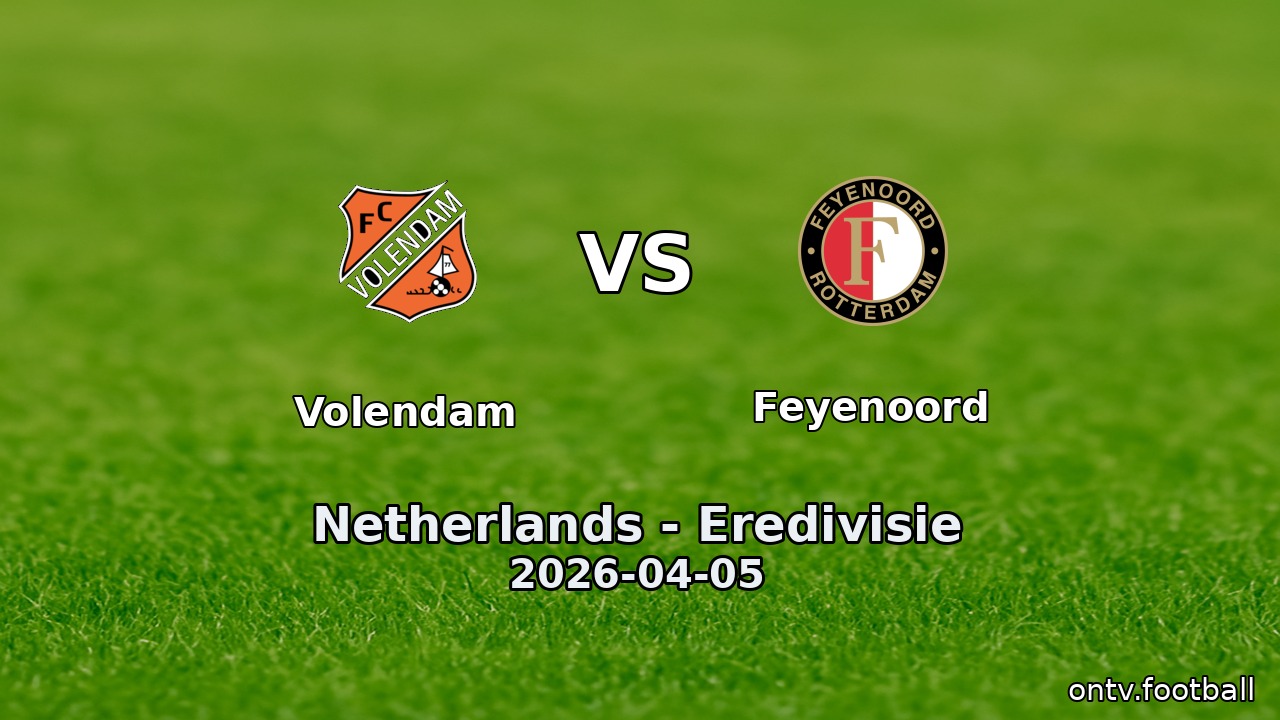 Volendam vs Feyenoord