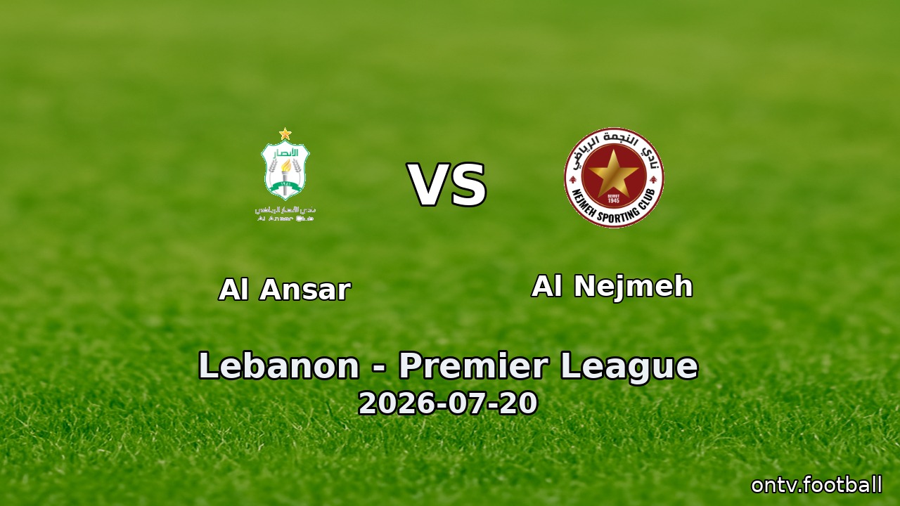 Al Ansar vs Al Nejmeh