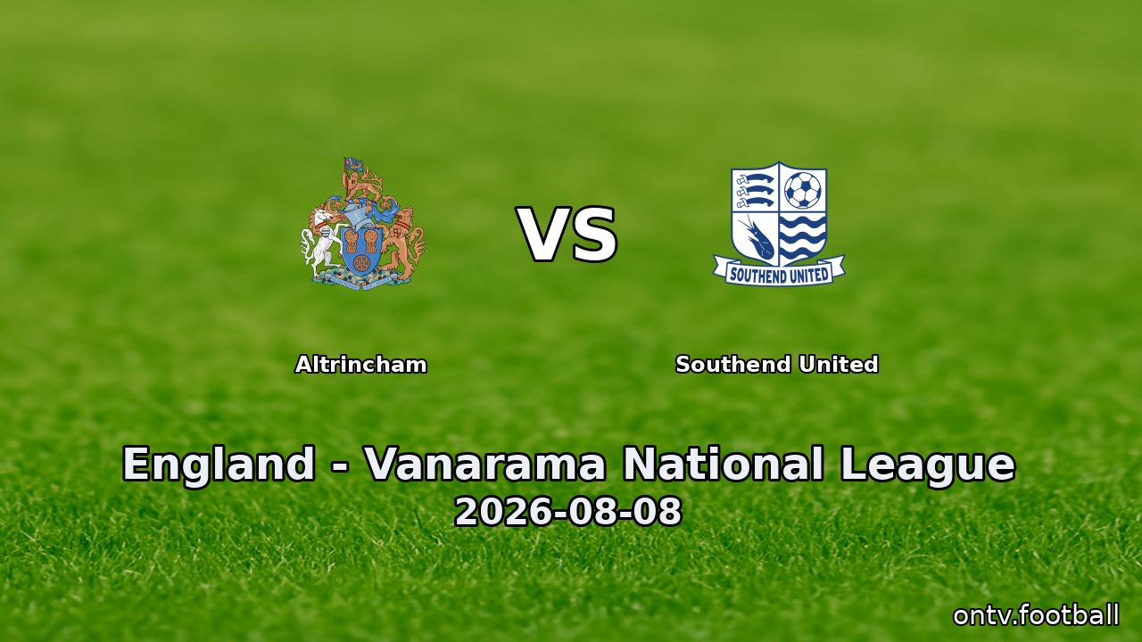 Altrincham vs Southend United