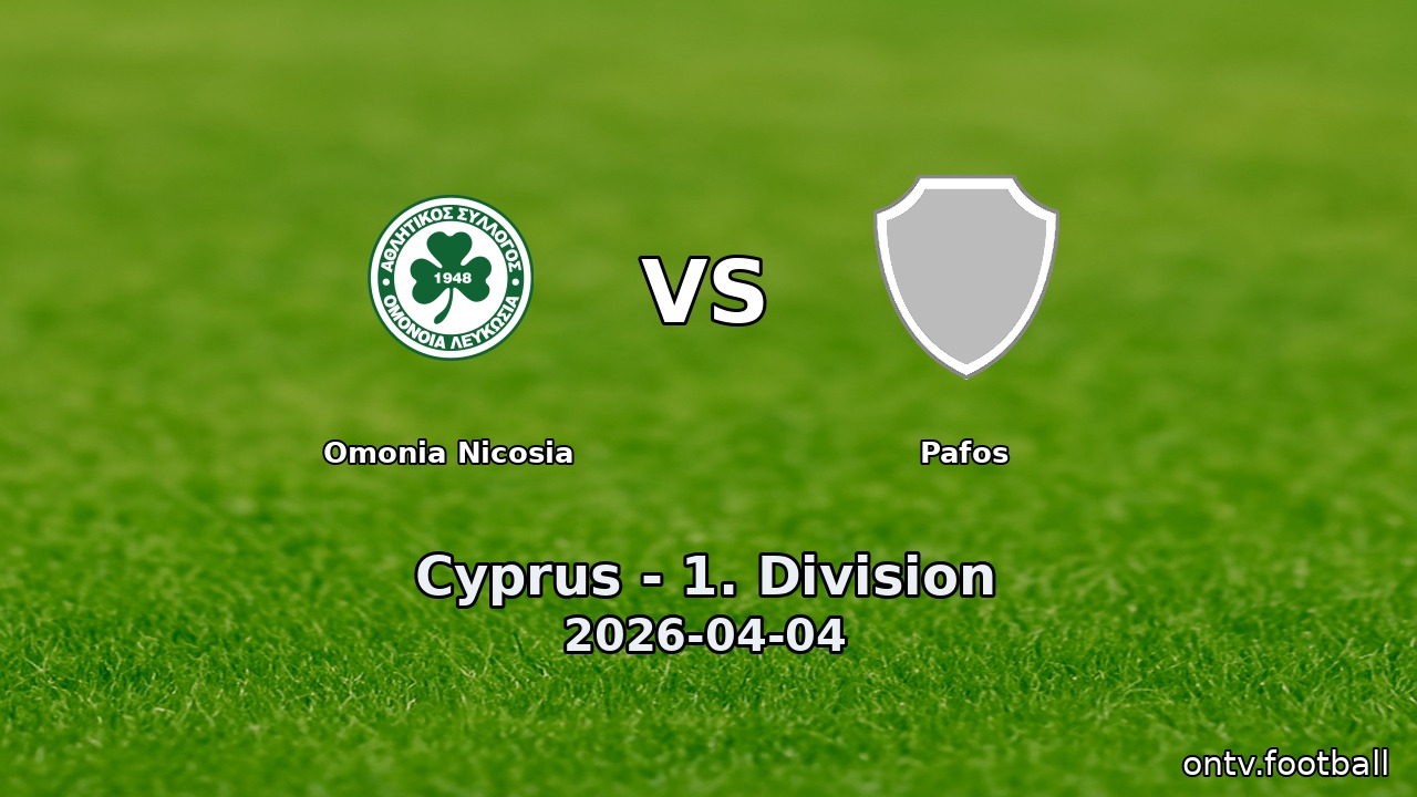 Omonia Nicosia vs Pafos