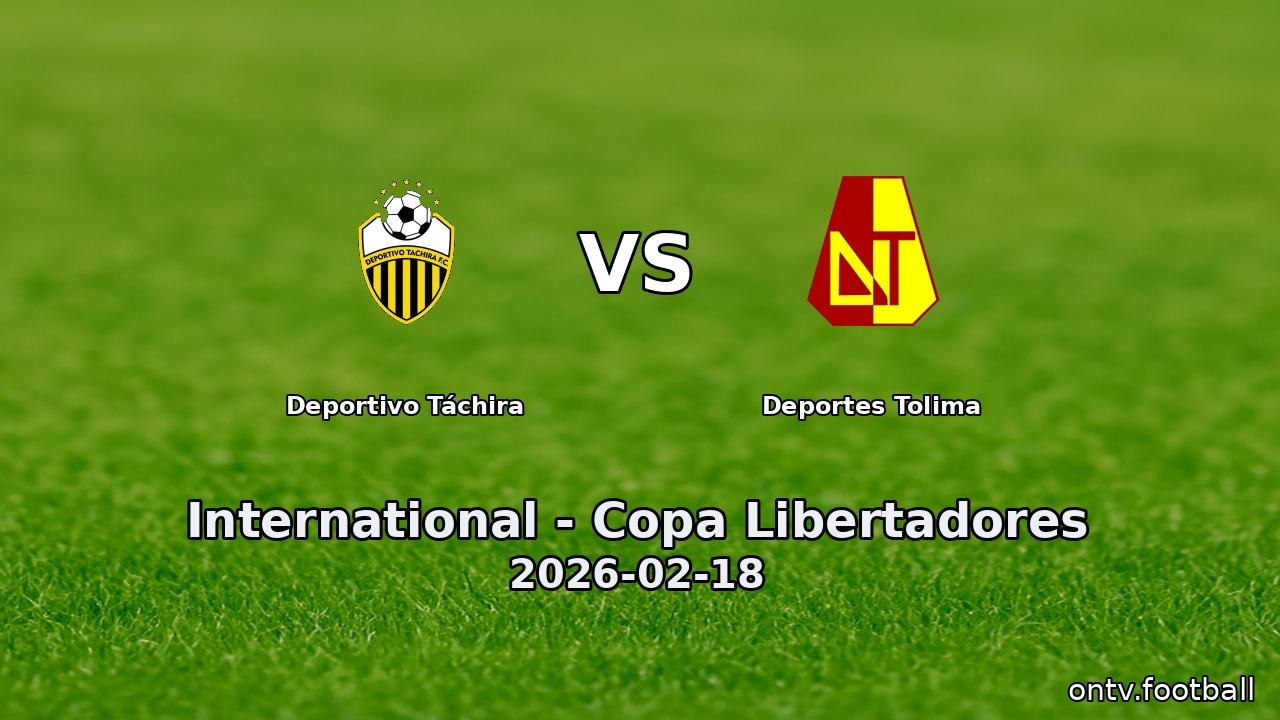 Deportivo Táchira vs Deportes Tolima