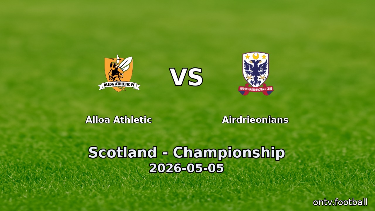 Alloa Athletic vs Airdrieonians