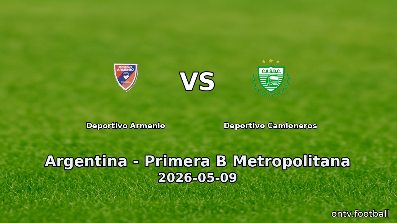 Deportivo Armenio vs Deportivo Camioneros