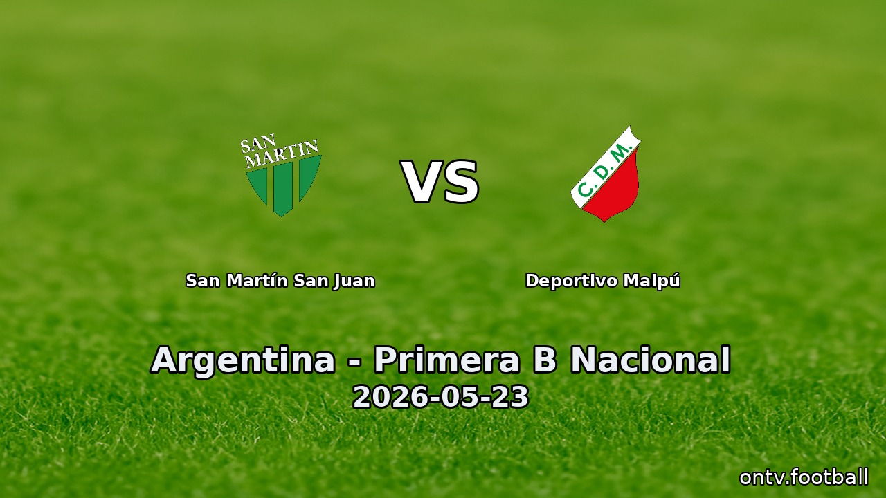 San Martín San Juan vs Deportivo Maipú