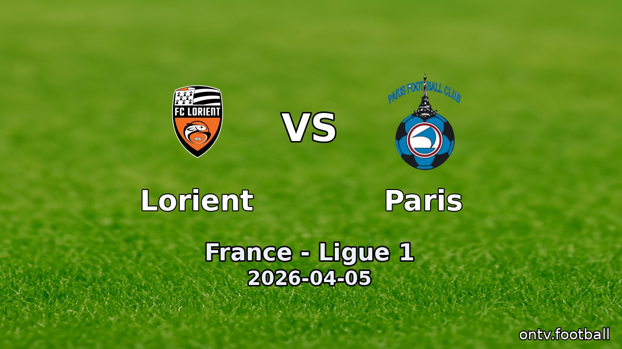 Lorient vs Paris