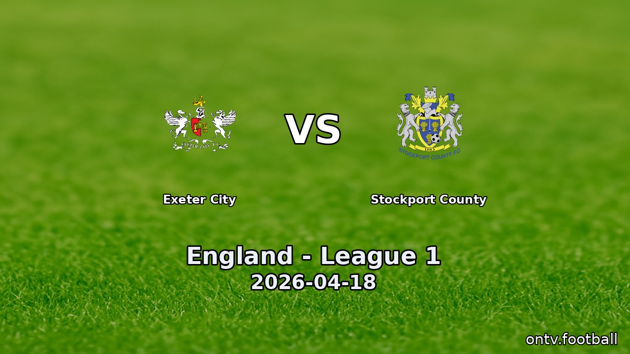 Exeter City vs Stockport County