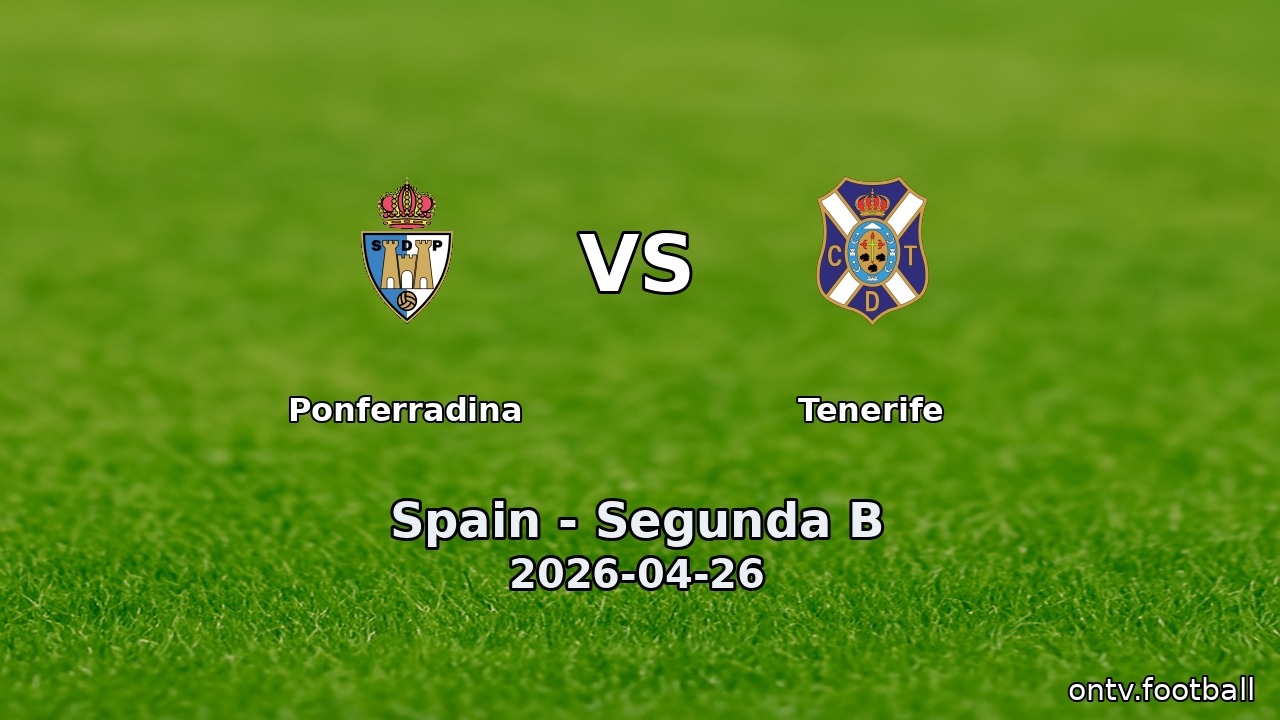 Ponferradina vs Tenerife