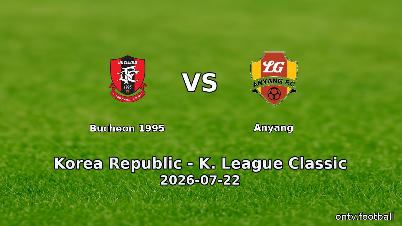 Bucheon 1995 vs Anyang