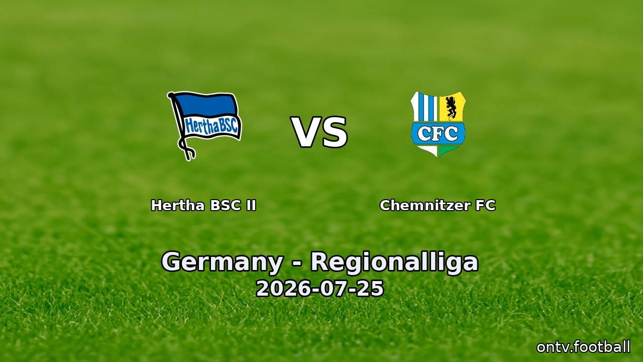 Hertha BSC II vs Chemnitzer FC