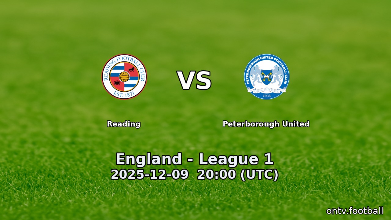 Reading vs Peterborough United