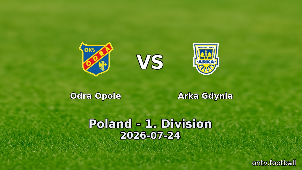 Odra Opole vs Arka Gdynia