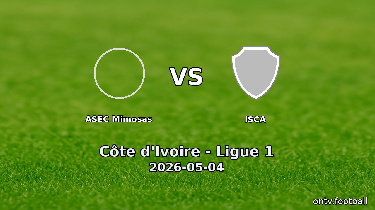 ASEC Mimosas vs ISCA