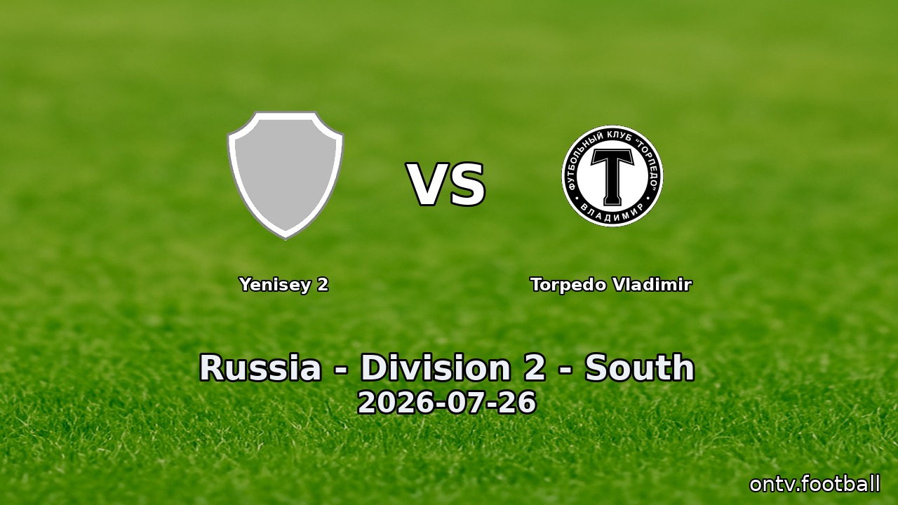 Yenisey 2 vs Torpedo Vladimir