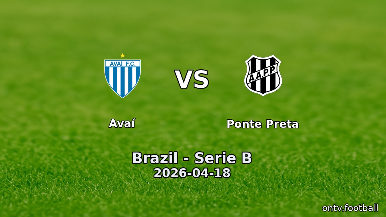 Avaí vs Ponte Preta