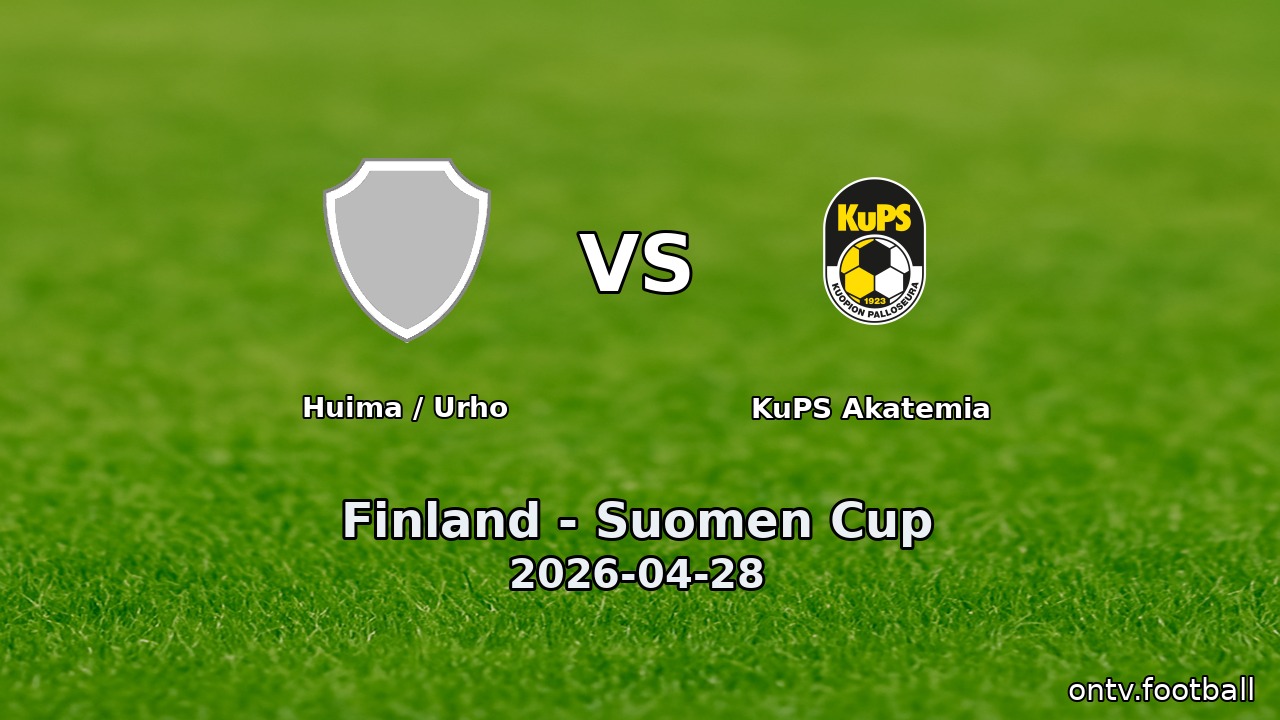 Huima / Urho vs KuPS Akatemia