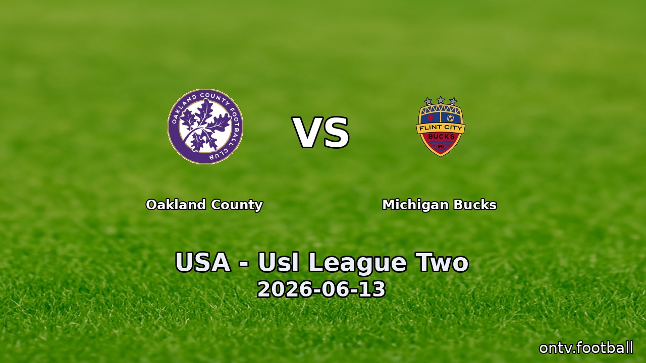 Oakland County vs Michigan Bucks