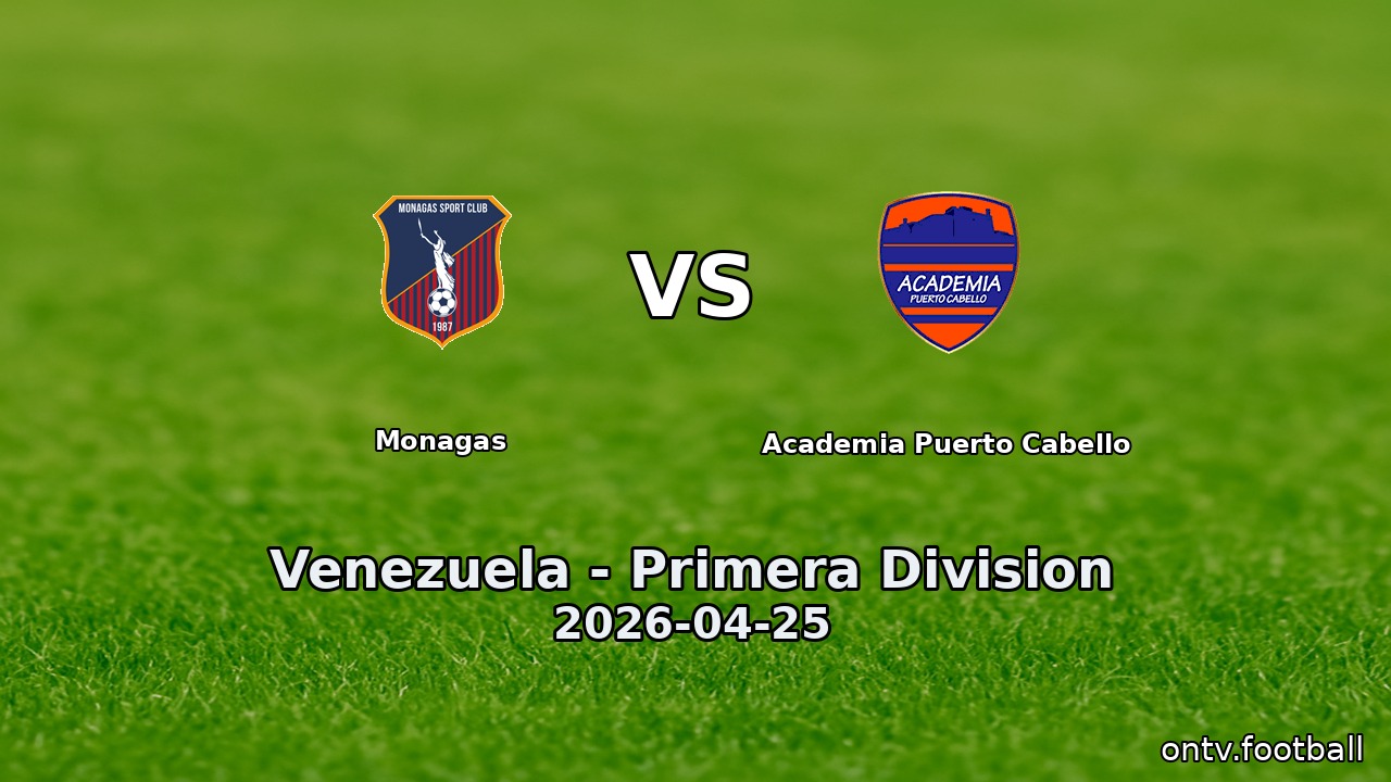 Monagas vs Academia Puerto Cabello