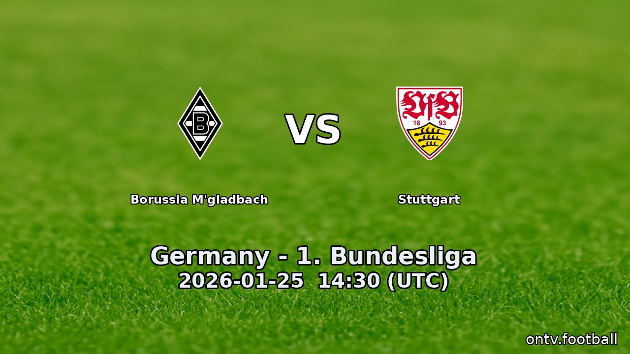 Borussia M'gladbach vs Stuttgart
