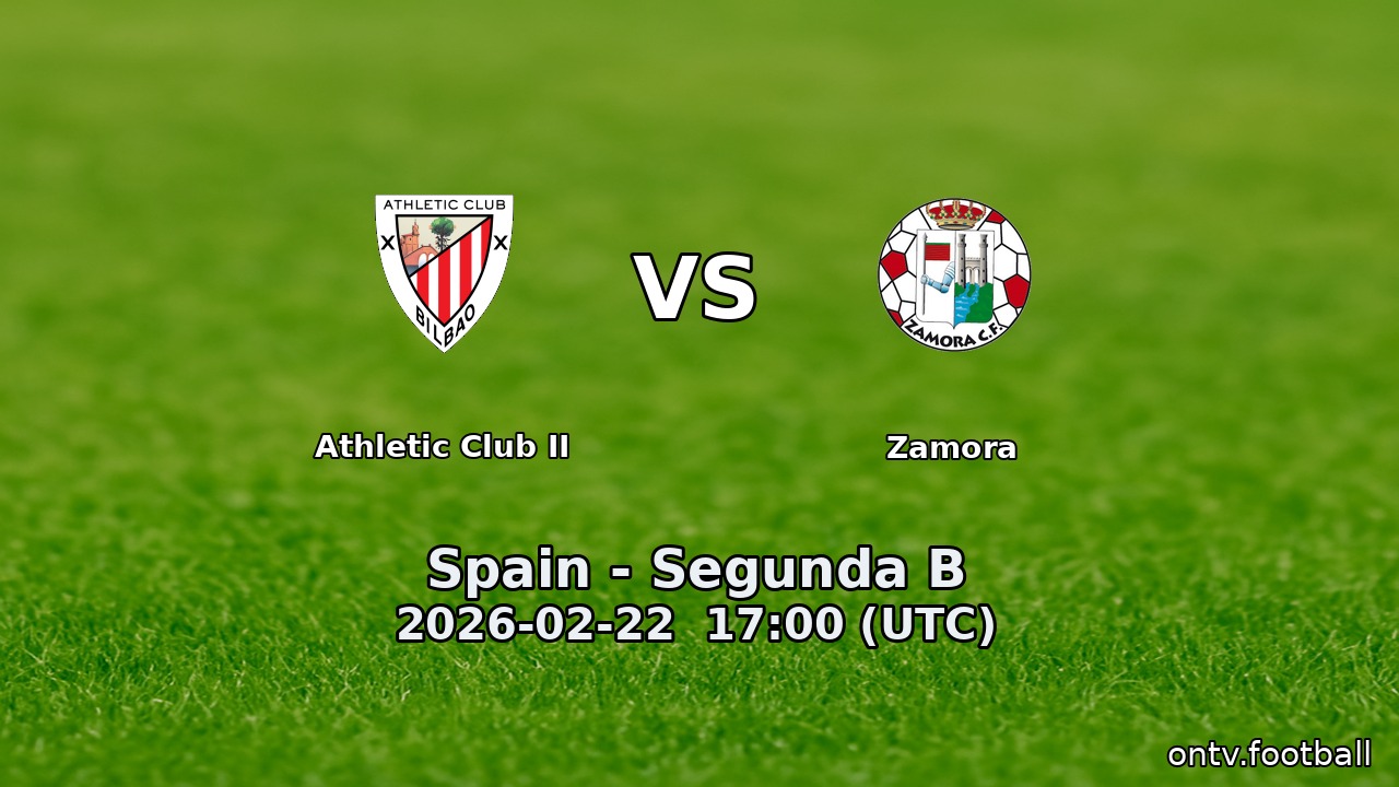 Athletic Club II vs Zamora