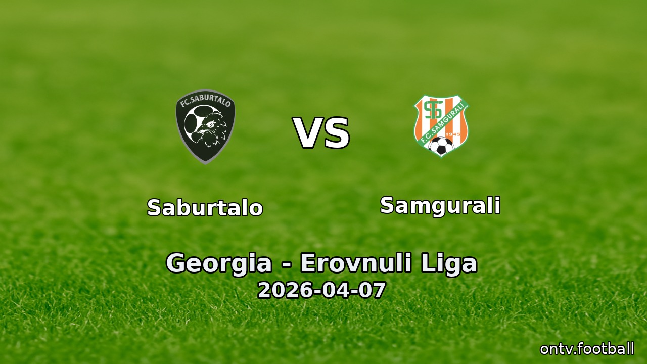 Saburtalo vs Samgurali