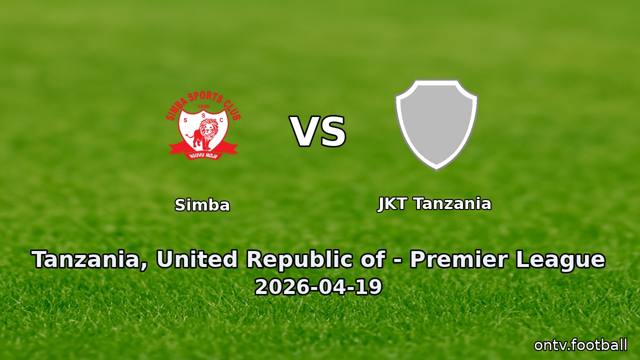 Simba vs JKT Tanzania