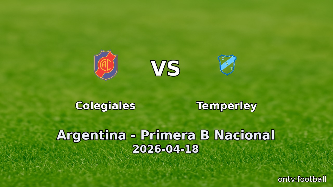 Colegiales vs Temperley