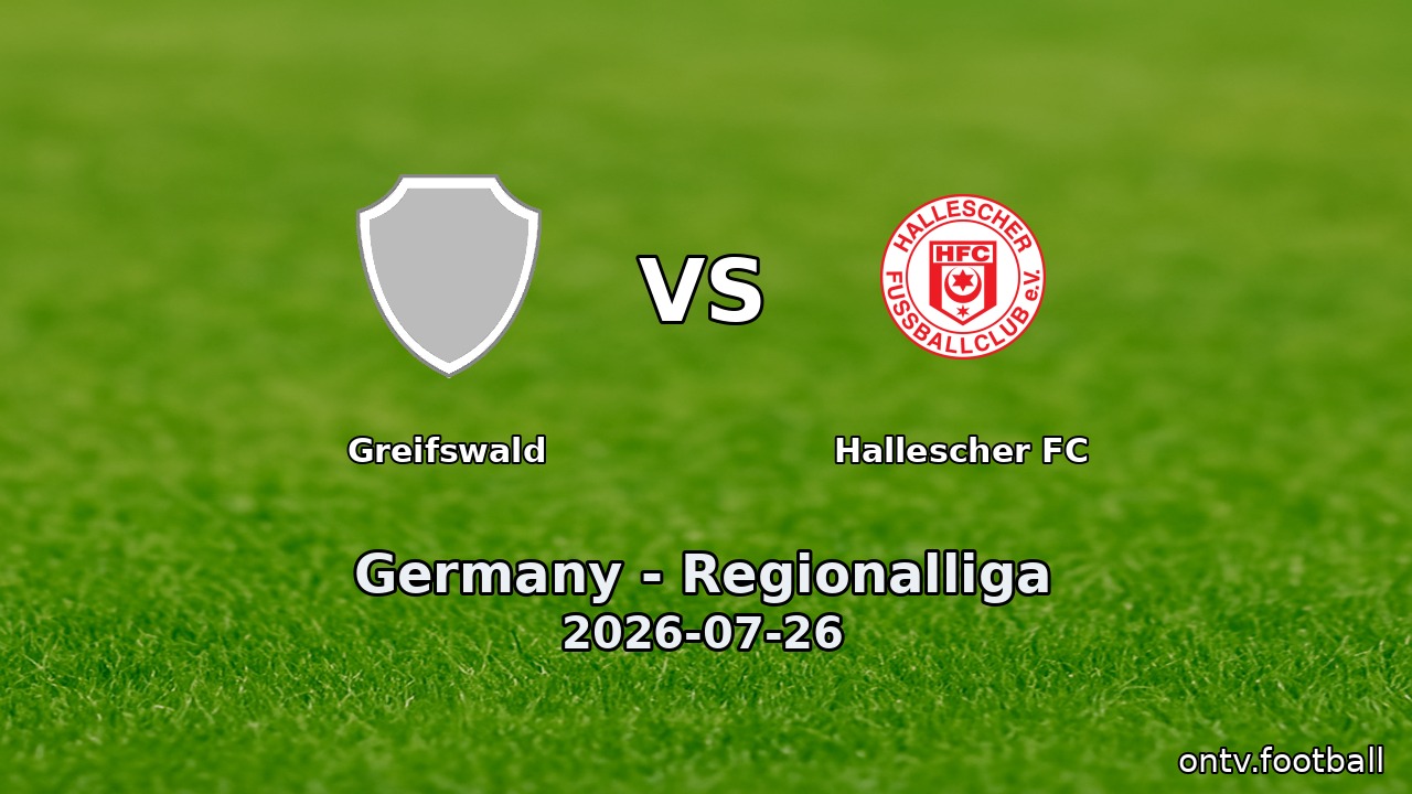 Greifswald vs Hallescher FC