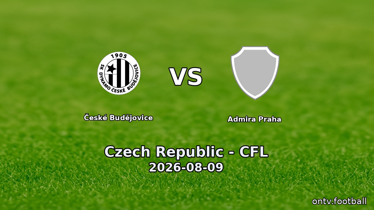 České Budějovice vs Admira Praha
