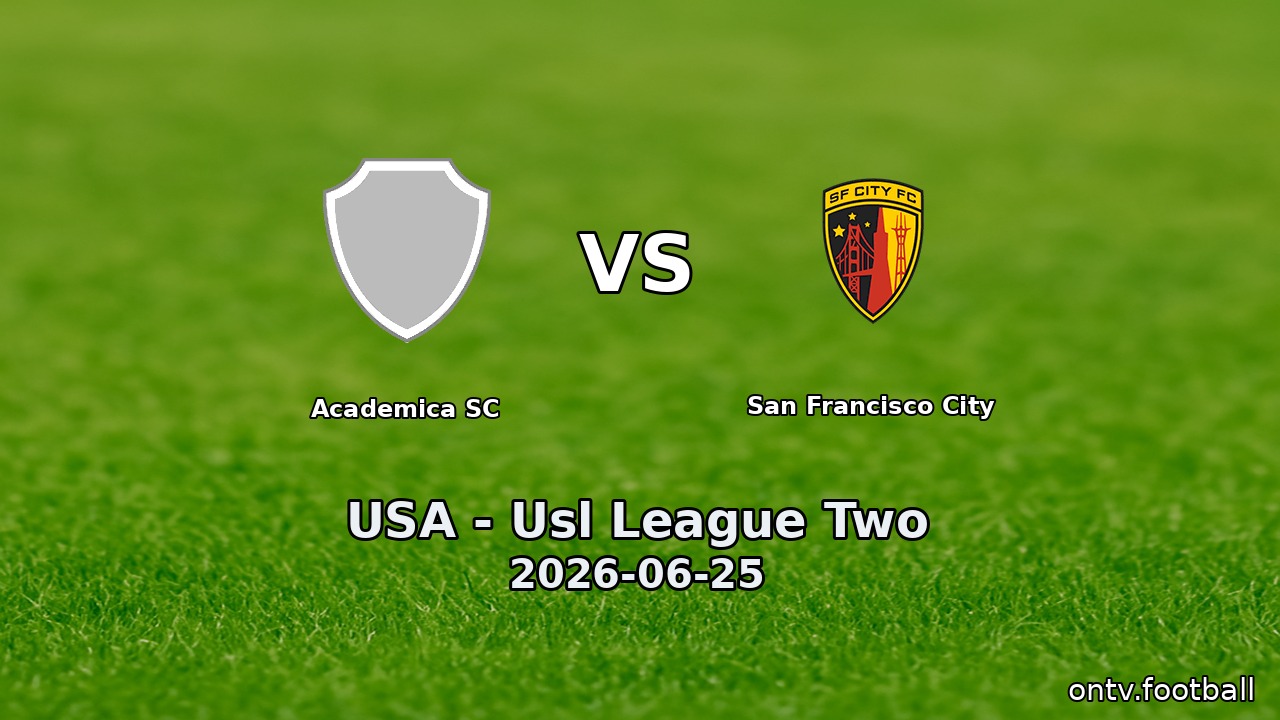 Academica SC vs San Francisco City