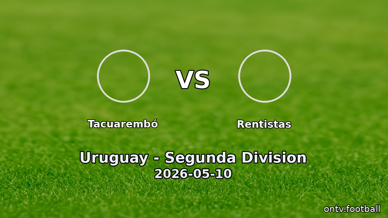 Tacuarembó vs Rentistas
