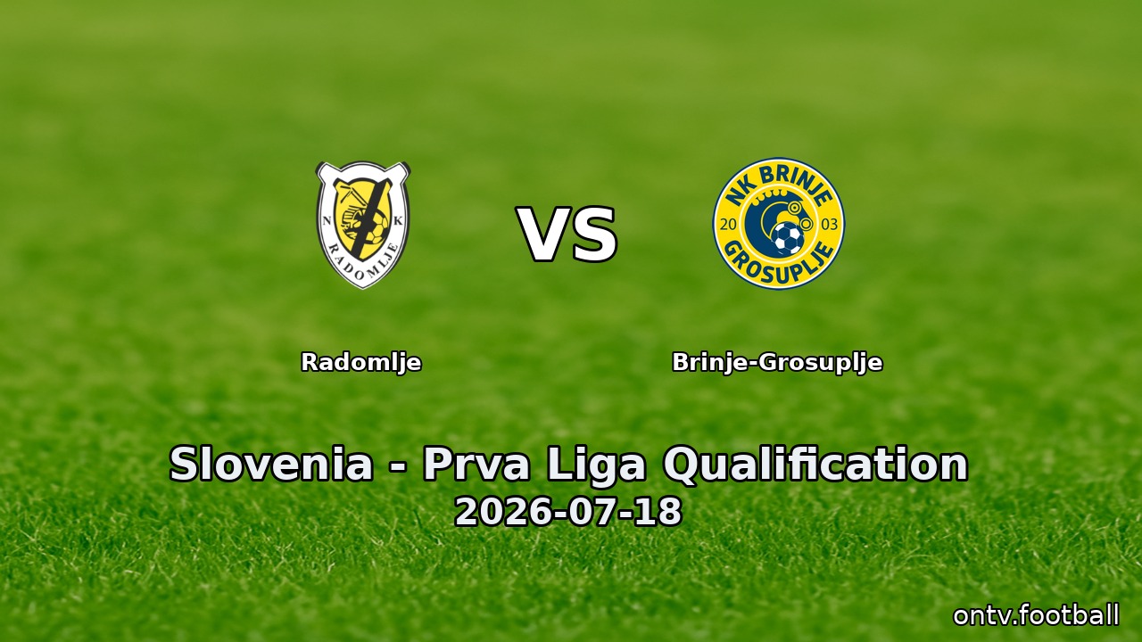 Radomlje vs Brinje-Grosuplje