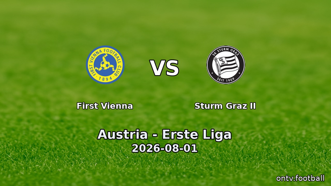 First Vienna vs Sturm Graz II