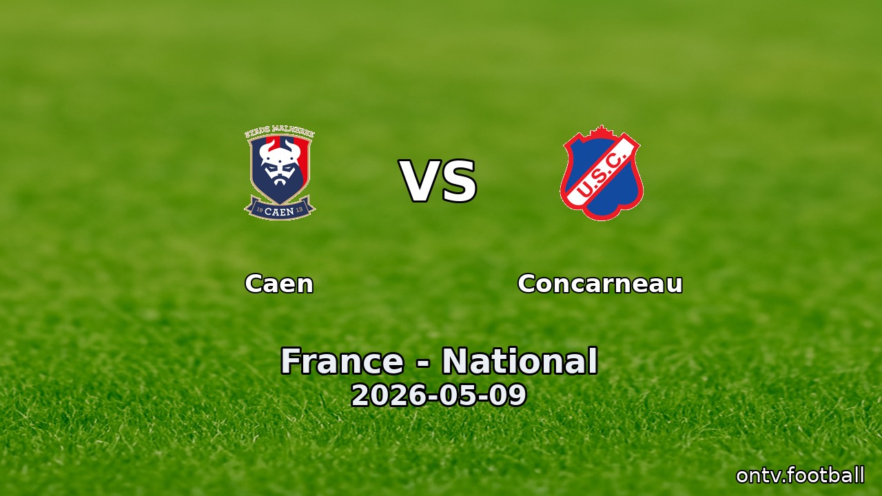 Caen vs Concarneau