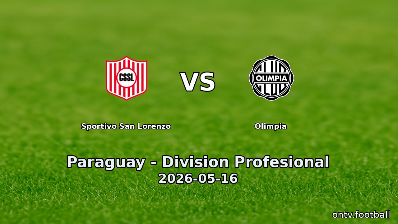 Sportivo San Lorenzo vs Olimpia