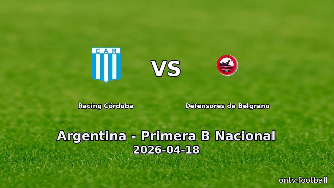 Racing Córdoba vs Defensores de Belgrano