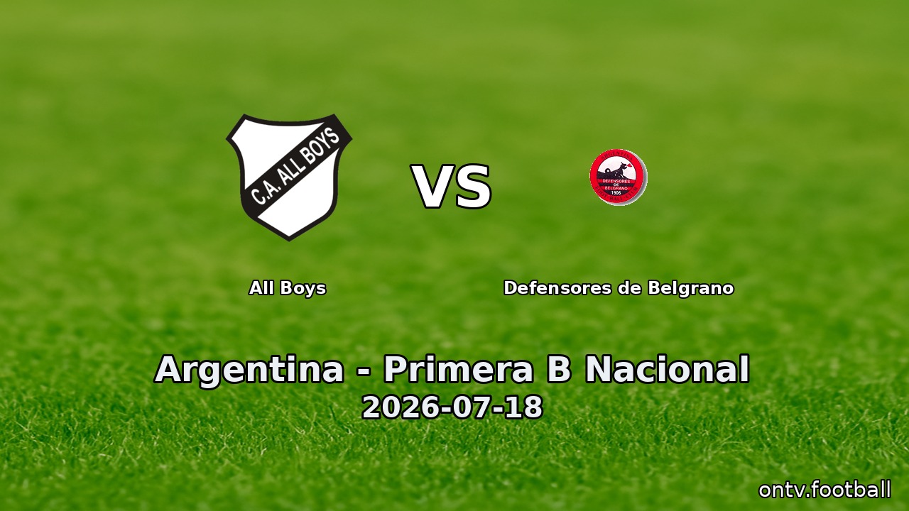 All Boys vs Defensores de Belgrano