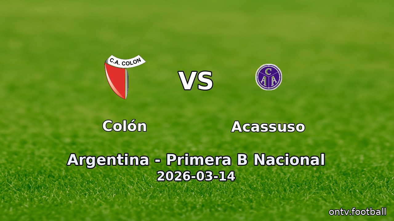 Colón vs Acassuso