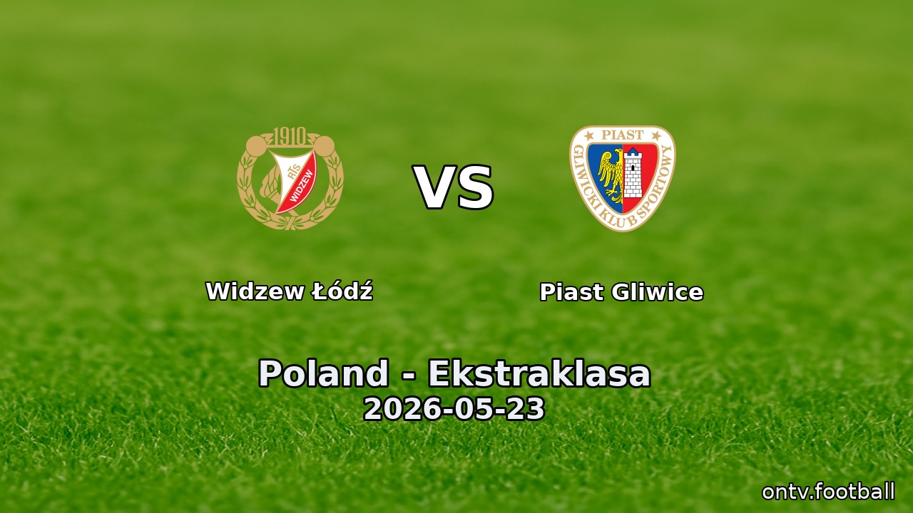 Widzew Łódź vs Piast Gliwice